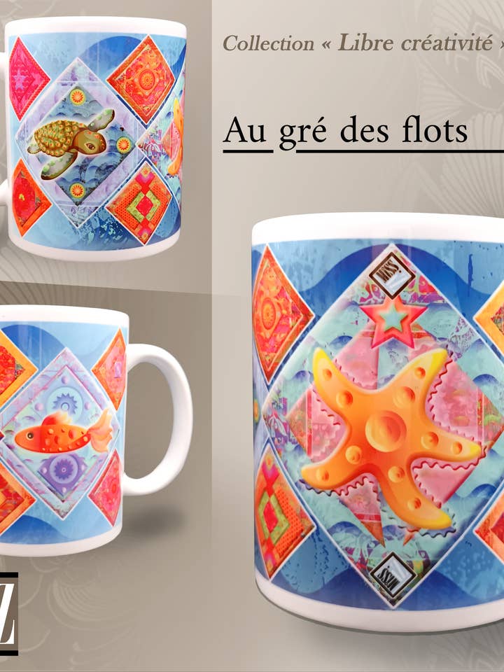 Mug - Youth - With the waves for wholesale by Miss Iz