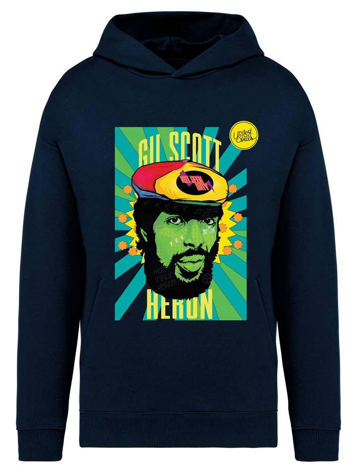Gil Scott Heron I Le sweat-shirt à capuche oversize unisexe pour la vente par UNITED SOULS