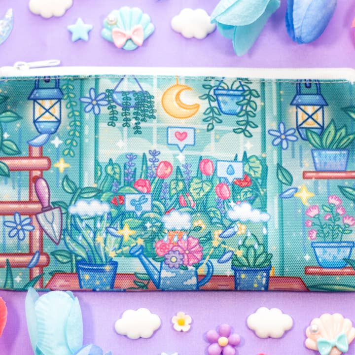 Botanical Bliss Pencil Case for wholesale by Unicorn Eclipse