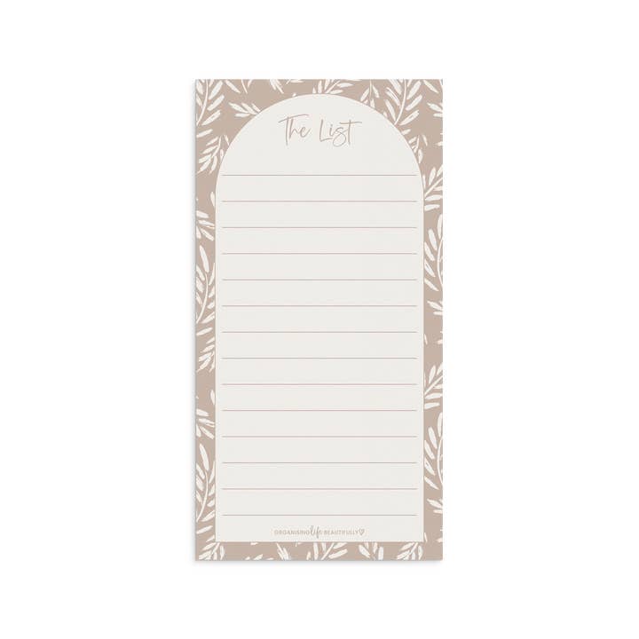 SECOND - Magnet | Shopping/To-Do List - Neutral for wholesale by Organising Life Beautifully