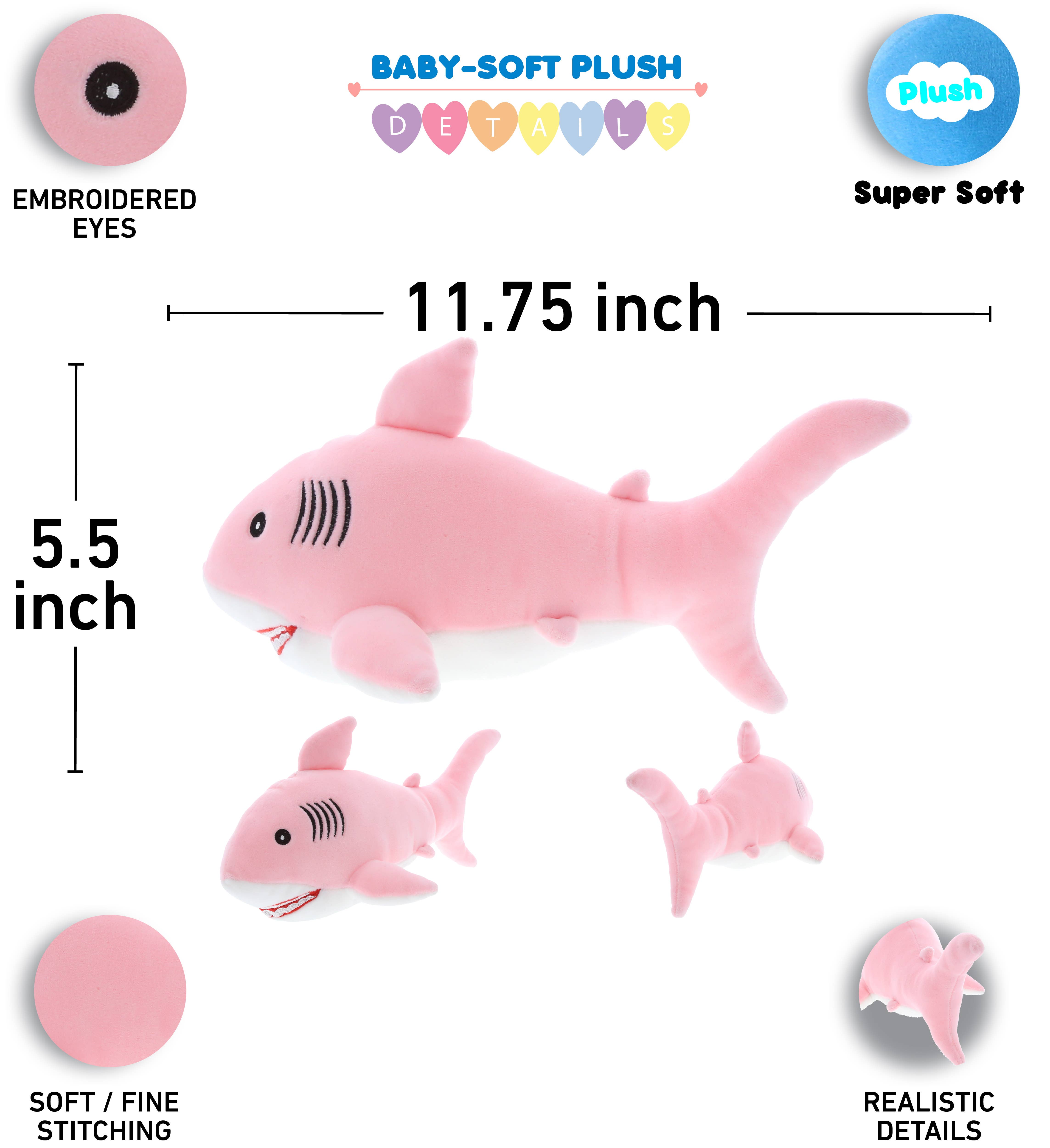 Cota Global – wholesale Stuffed/plush toy – Kids & baby – Baby Soft Plush - Pink Shark1