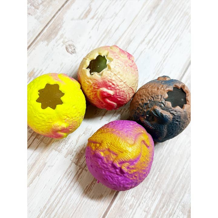 Palline Antistress a Forma di Uovo a Tema Dinosauro per la vendita all'ingrosso da parte di Funteze