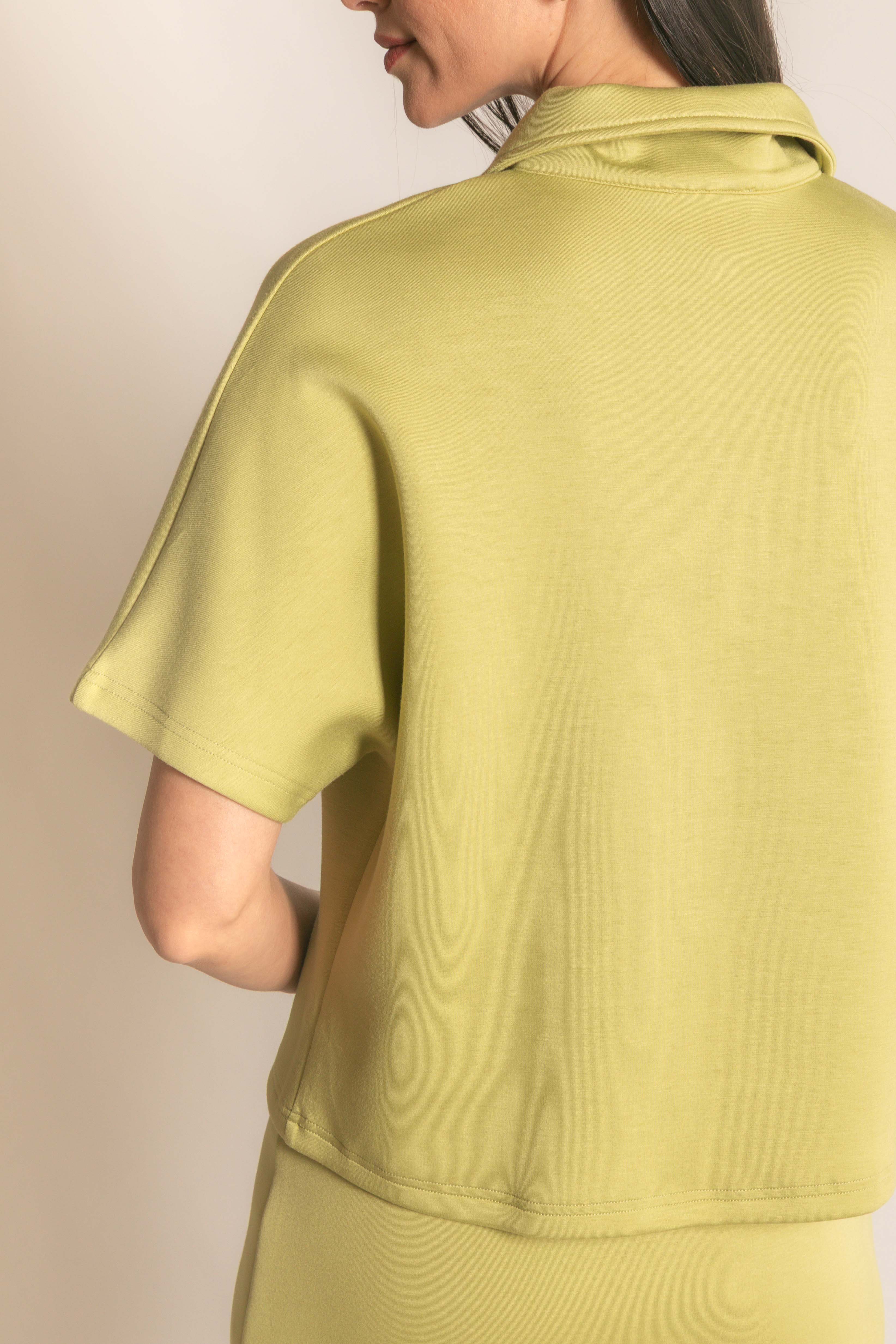 P. CILL - Wholesale Knit Top - Women's - P. CILL Butter Modal Short Sleeve Quarter Zip Top51