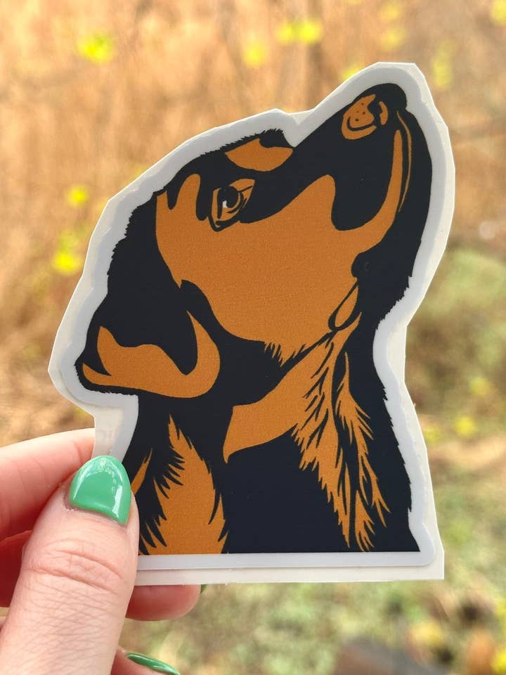 Handsketched Lab Vinyl Decal for wholesale by S.Fenerty Art