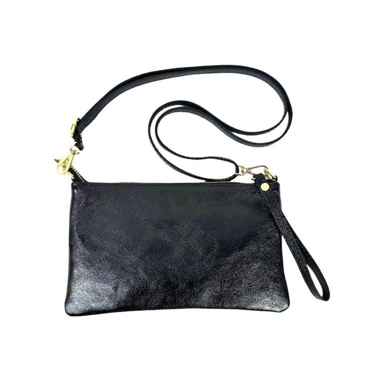 Chenson & Gorett - Wholesale Crossbody Bag - Women's - Women's Compact Leather Bag with Shiny Effect. Verano1