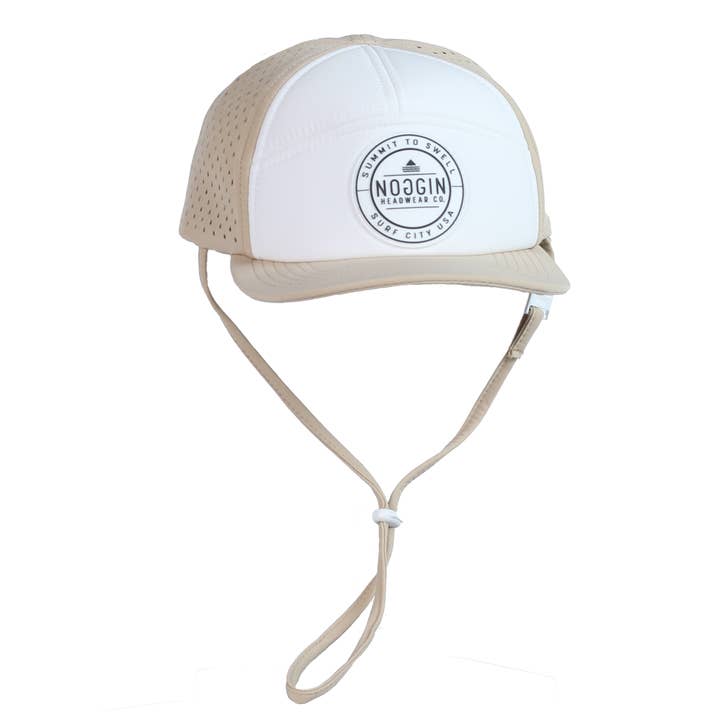 Water Friendly Hat with optional strap- Leo Style for wholesale by Noggin Headwear Co.