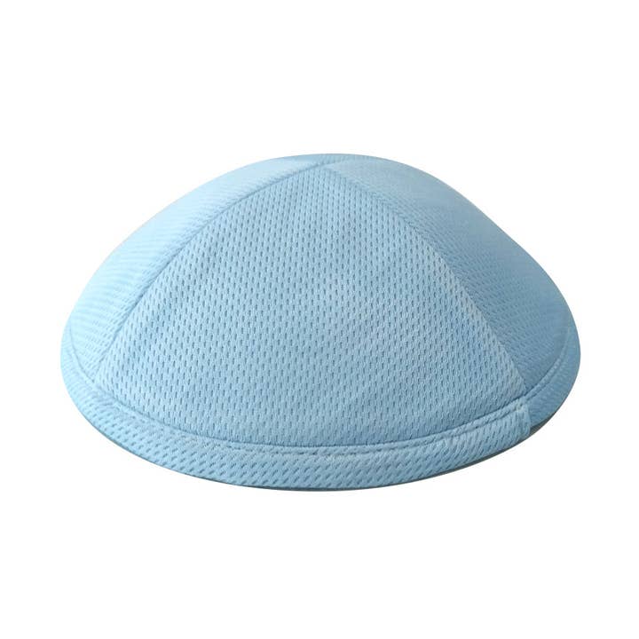 Kippah Mesh bleu clair pour la vente par Boker-Tov Shalom