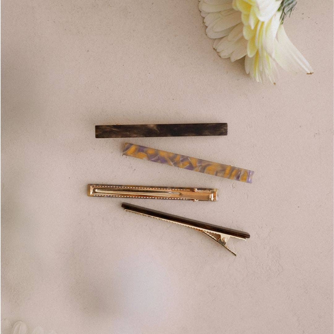 Gentil Coquelicot Paris - Wholesale Hair Clip - Women's - Set of 2 pearlescent hair clips0