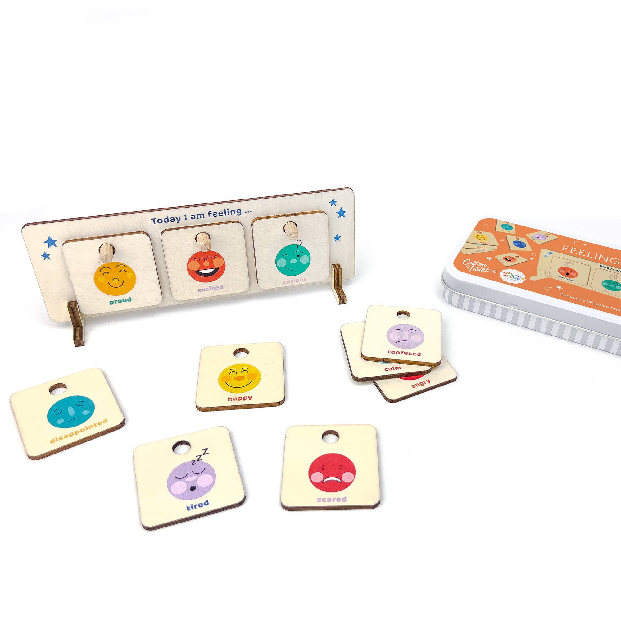 Cotton Twist (USA DUTIES PAID) - Wholesale Wood Toy - Kids - Feelings Chart for Children4