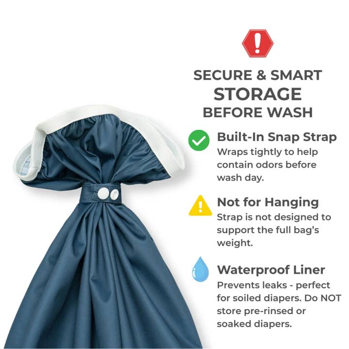 Nora’s Nursery - Wholesale Nappy (cloth) – Baby - Diaper Pail Liners Sea 2 Pack4