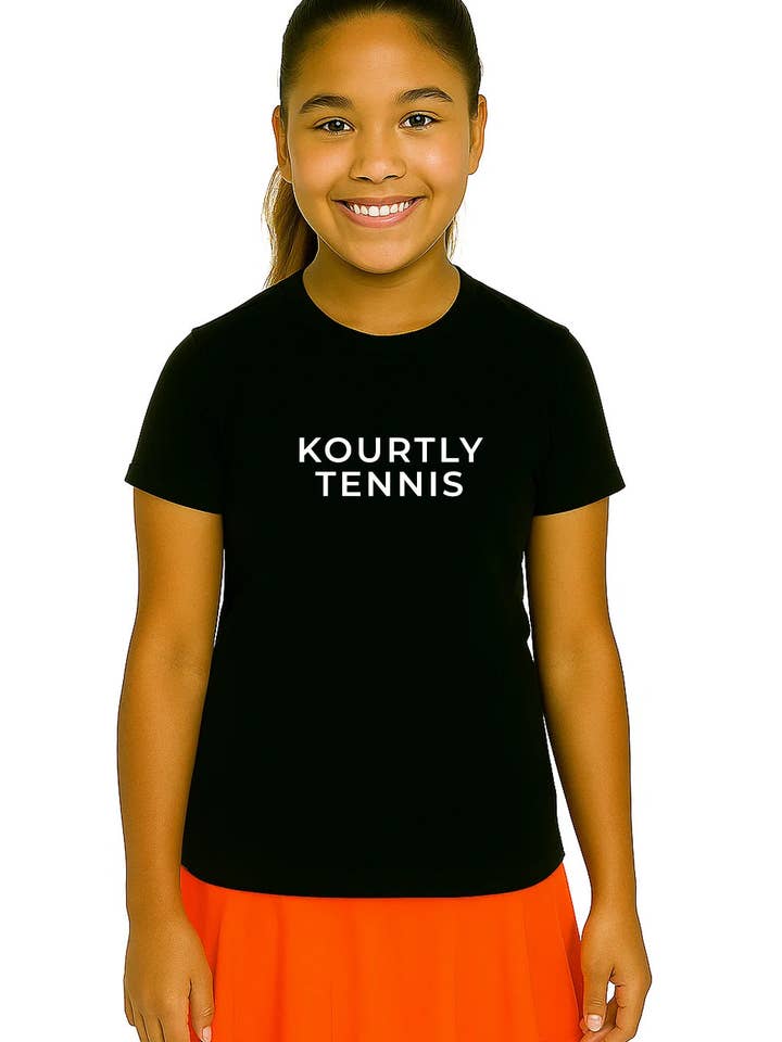 Girls KOURTLY Tennis Comfort Tee for wholesale by KOURTLY by Loriet Sports