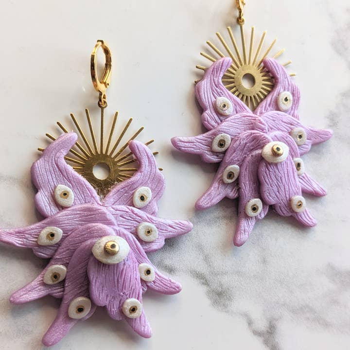 Xandra Page Co. - Wholesale Dangle Earrings - Biblically Accurate Angel Earrings, Seraphim Earrings1