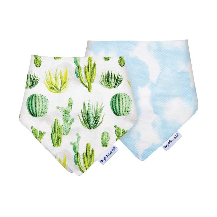 TINY TWINKLE - Pacote de 2 bandanas kaffle de cactos por atacado de Idea Gioconda