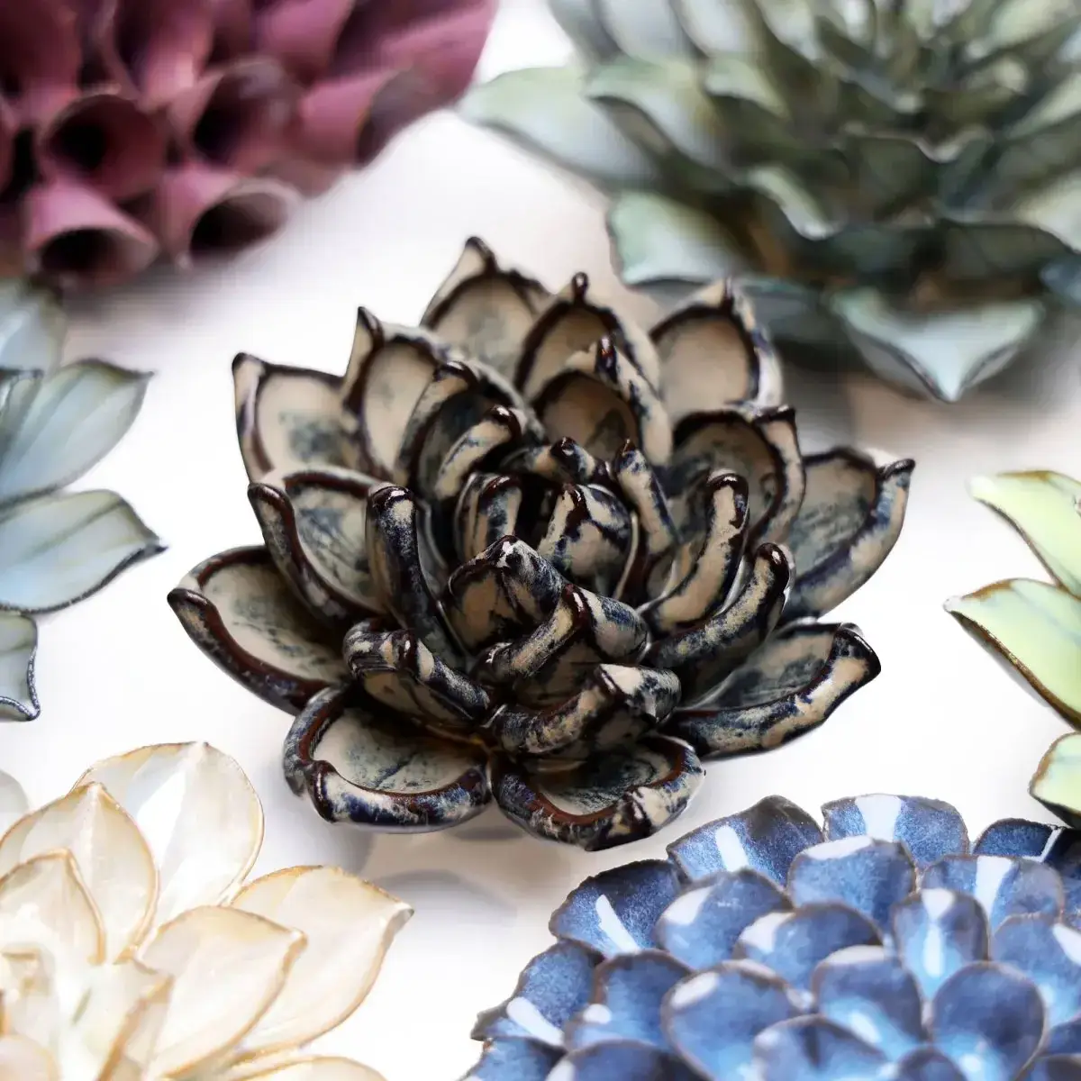 Chive Canada - Wholesale Artificial Flowers - #JA08 Latte Lola Echeveria Flower Shop Gift Items3