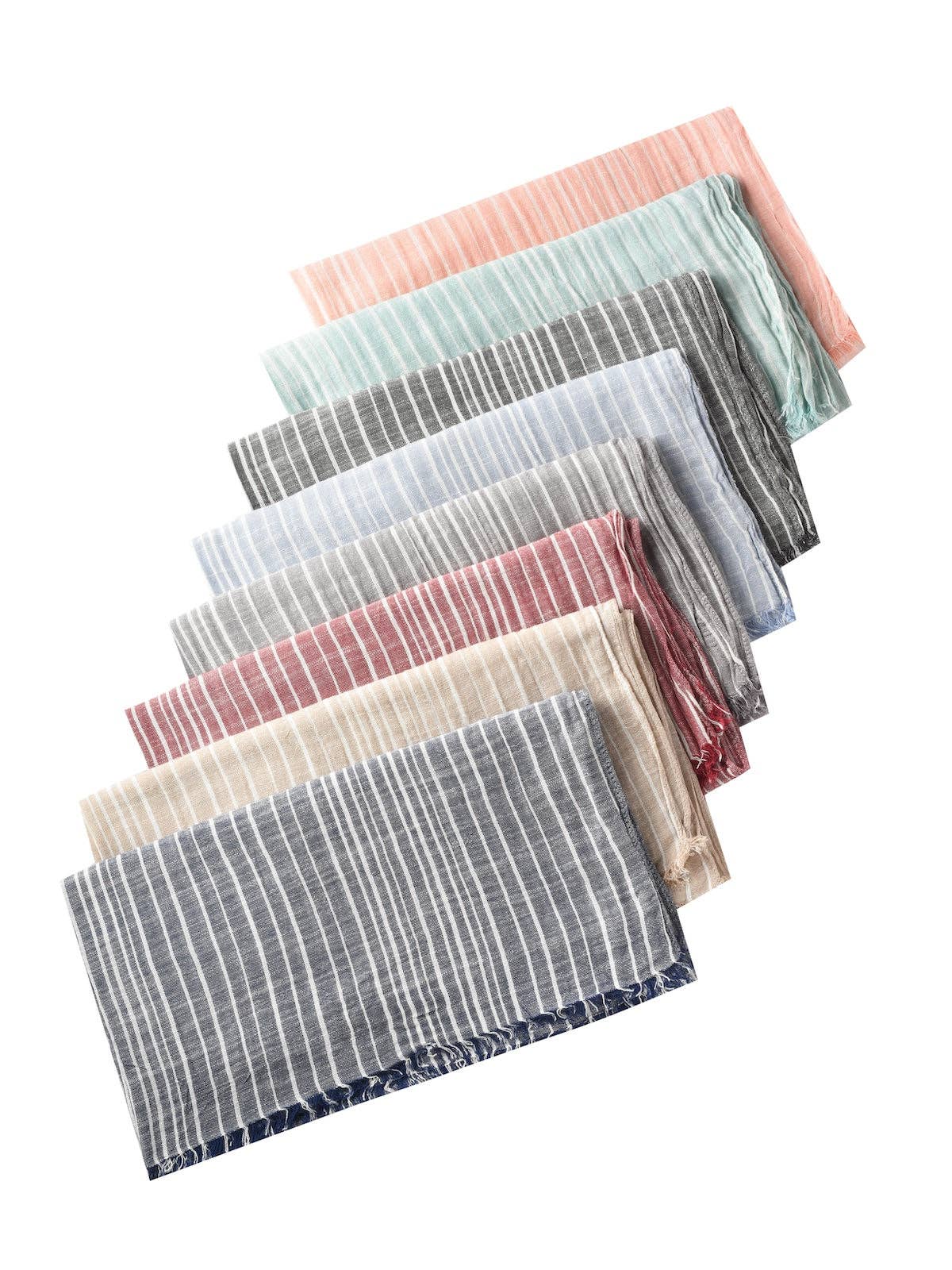 Funkyrel® Atzbranding Limited - Wholesale Sjaal - Dames - Scarvii - Elegante Sjaal met Lange Strepenstijl16