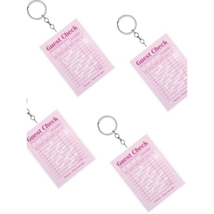 1st Allie - Vente Porte-clés – femme - Porte-clés tendance Espresso Martini « Guest Check »1