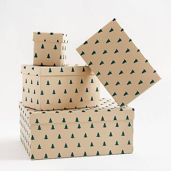 Paper Source Wholesale - Wholesale Gift Box - Green Glitter Tree Gift Box0