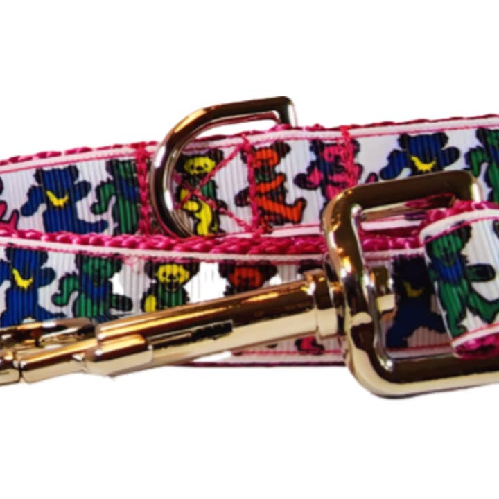Rocky Mountain Hound - Wholesale Pet Collar - Dog - 3/4" Pink Dancing Bears Dog Collar, Leash, or Martingale