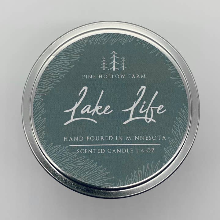 Lake Life | Wood Wick Soy Candle for wholesale by Pine Hollow Farm LLC