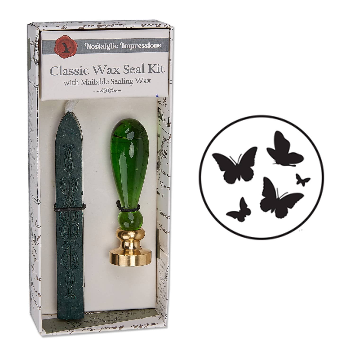 Freund Mayer & Co. - Wholesale Sealing Wax - Murano Glass handle Wax Seal Kits-12 popular symbols9