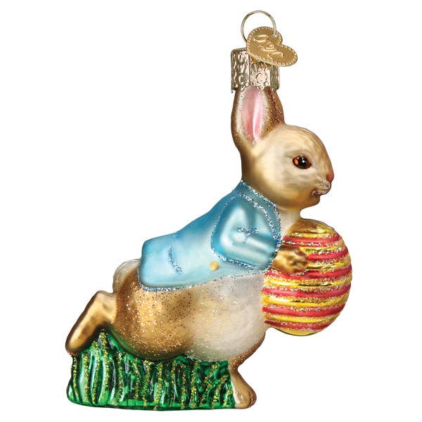 Old World Christmas - Wholesale Ornament - Peter Rabbit With Easter Egg Ornament1