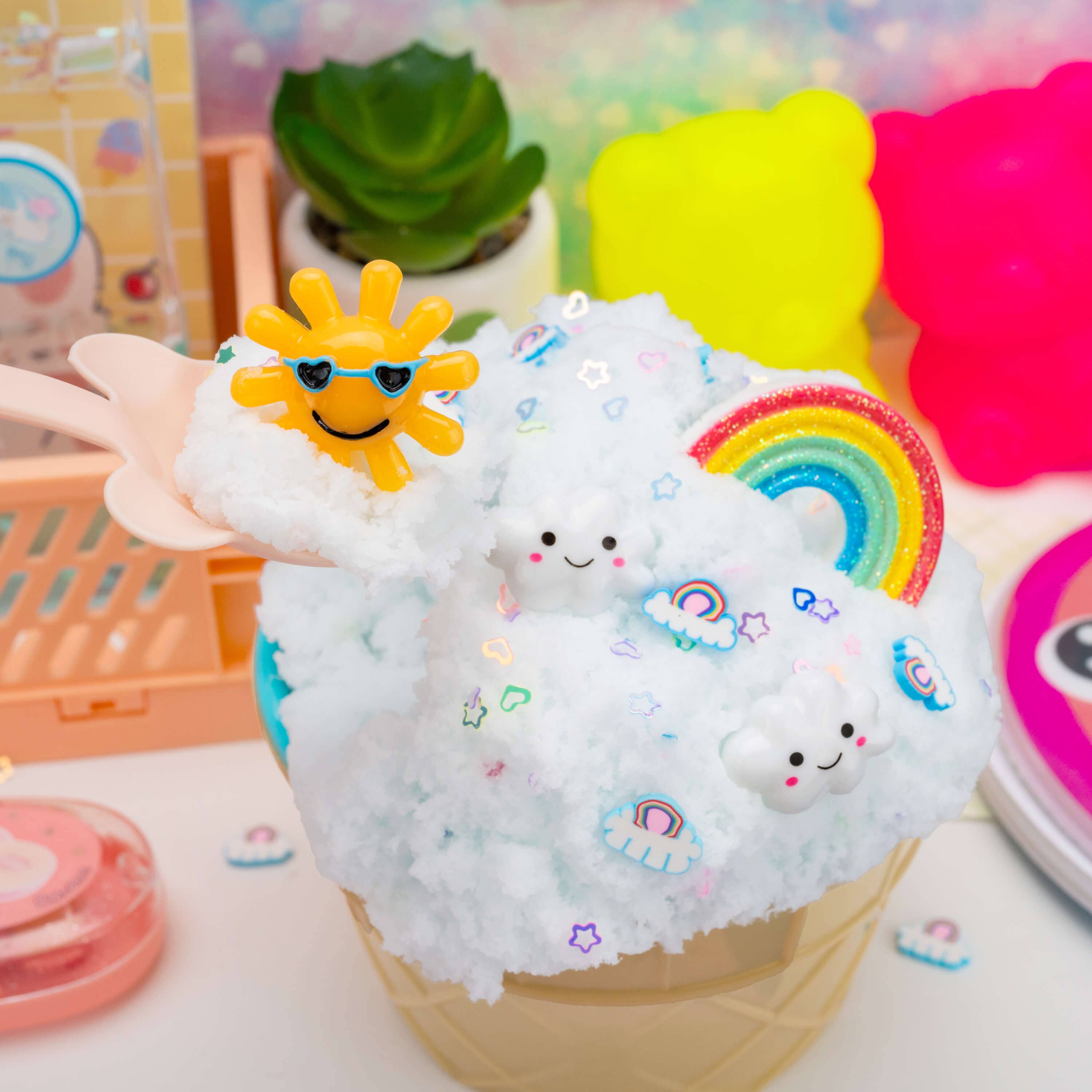 Kawaii Slime Company - Wholesale Putty/Slime - Kids - Rainbow Daze Cloud Slime (4pcs/case)6