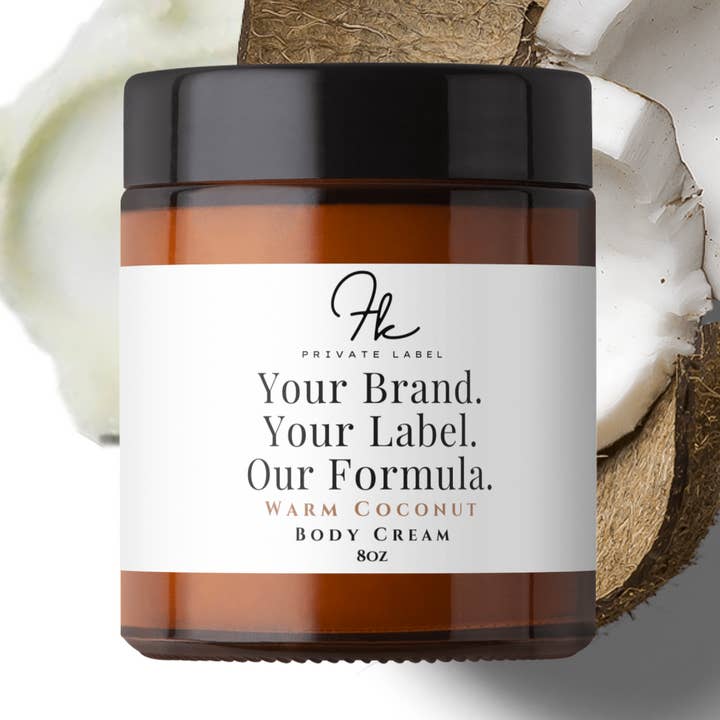 Varm Coconut Body Butter for engroshandel hos FK Private Label Labs