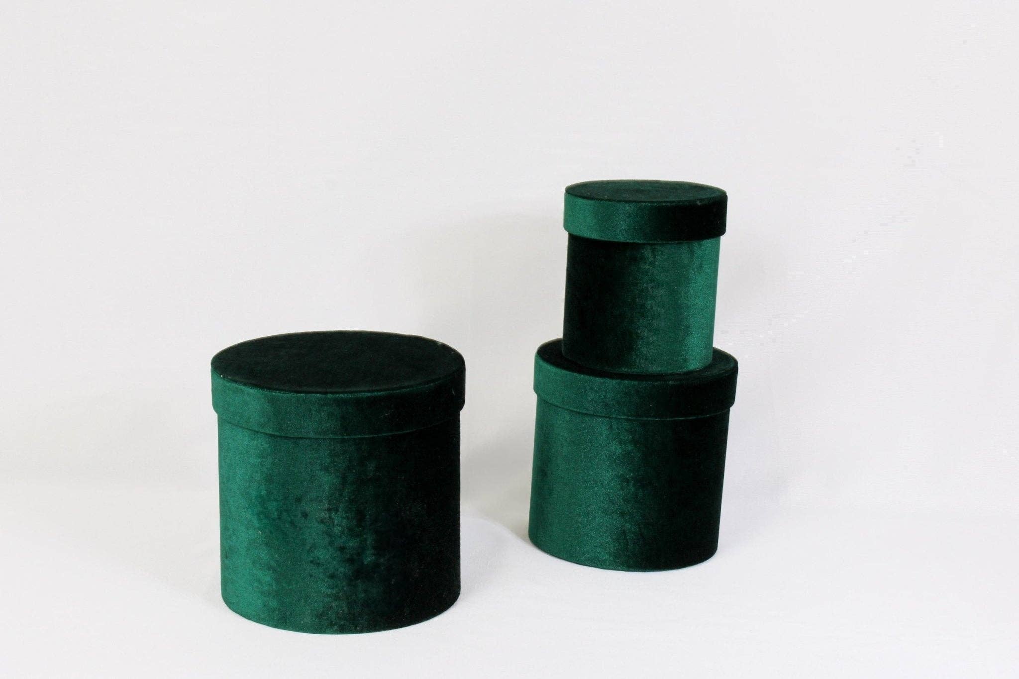 Elegant Design Supply - Wholesale Gift Box - Velvet Round Flower Hat Box with Lid8
