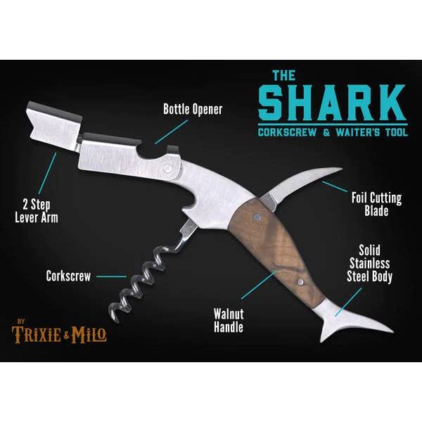 Lucky Jack - Wholesale Bottle/Wine Opener - "The Shark" Waiters Tool – Corkscrew, Wine Key