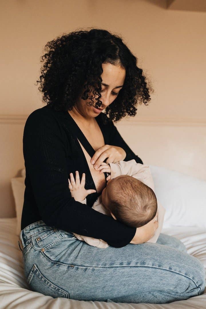 You&Milk - Wholesale Nursing Top - Maternity - Love my body nursing bodysuit in pointelle (Black, Camel)5