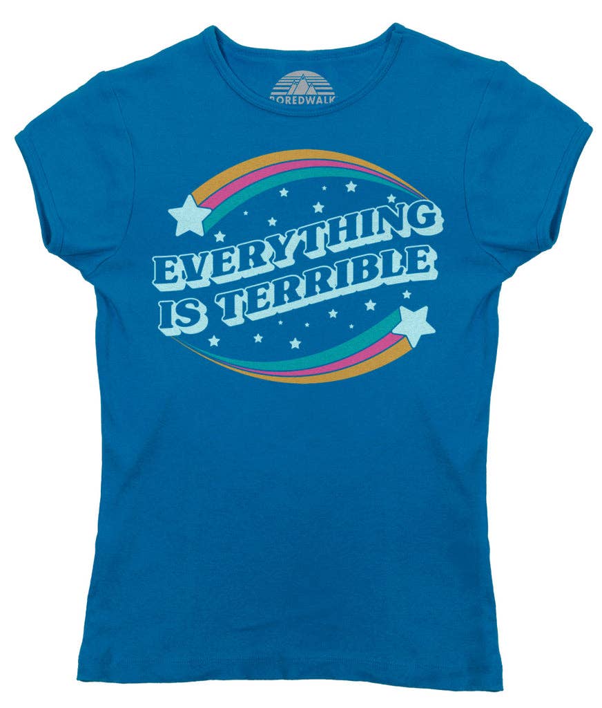 Boredwalk – wholesale Screen printed t-shirt – Women′s – Women's Everything is Terrible T-Shirt6