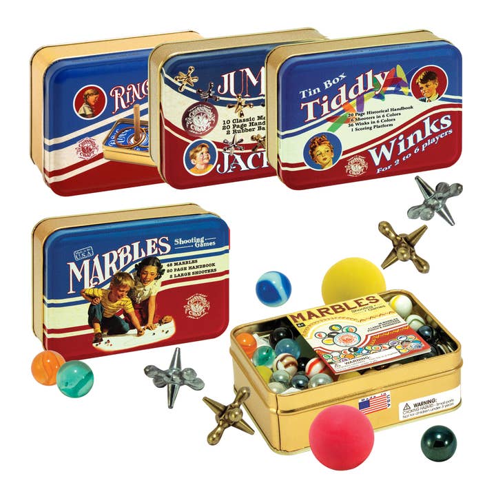 Assortiment de boîtes à jouets classiques pour la vente par Channel Craft