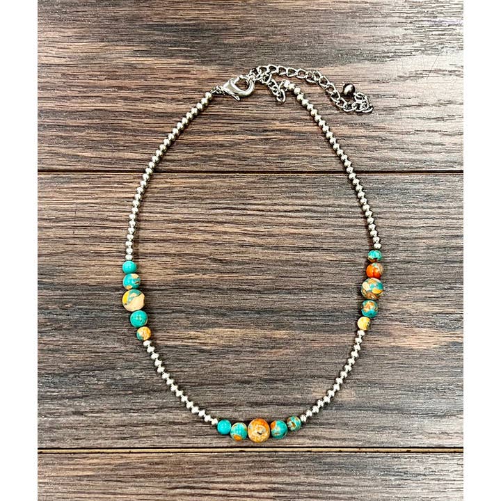 739542, Handmade 15" Sliver Navajo Gemstone Necklace and other Purchase Wholesale gemstone necklace. Free Returns & Net 60 Terms on Faire trending on Faire.