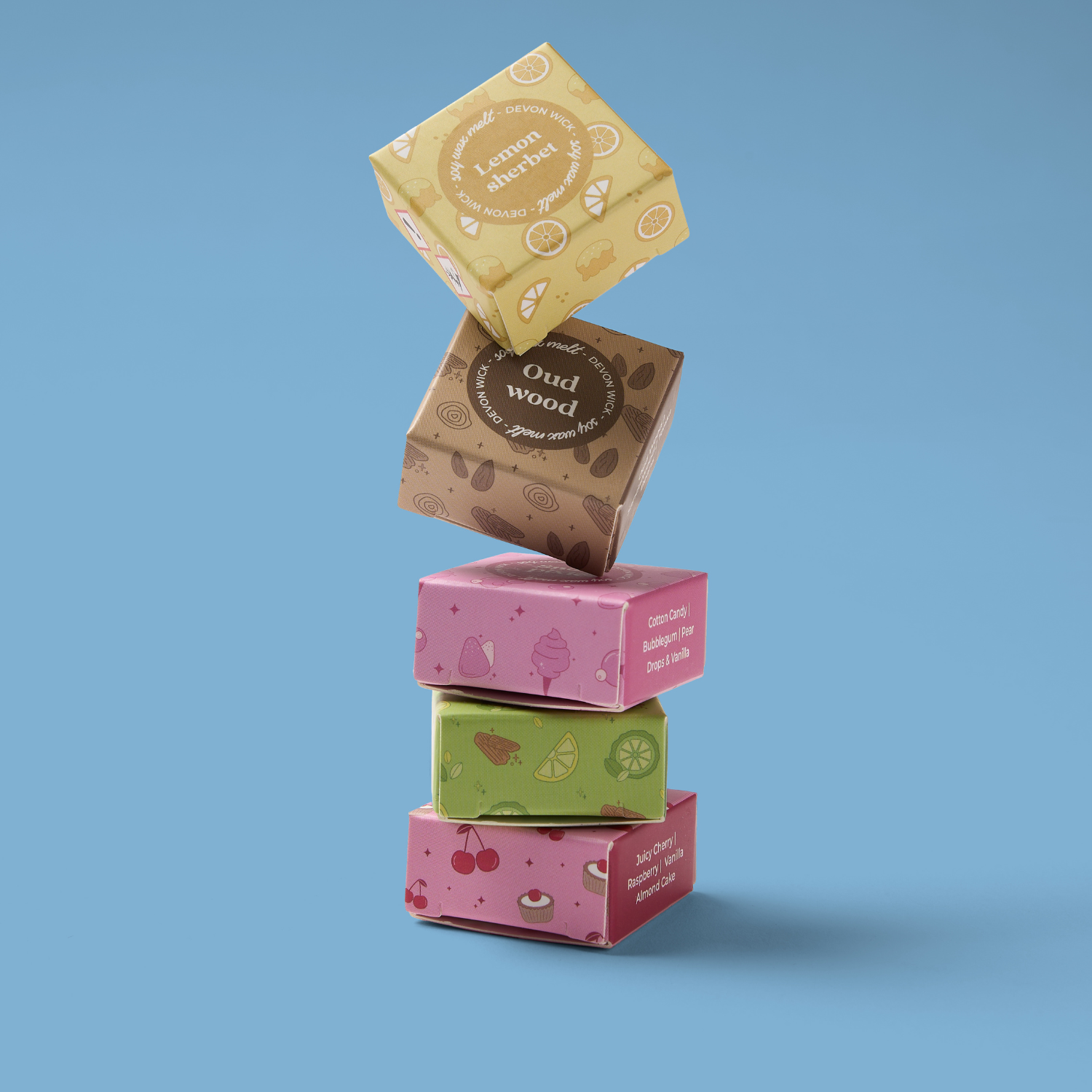 Devon Wick – wholesale Wax melt – The ULTIMATE Wax Melt Snap Bar 50 x Samples Box7