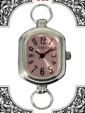 12 Silver Tone Color Loop Watch Faces for wholesale by Time World USA