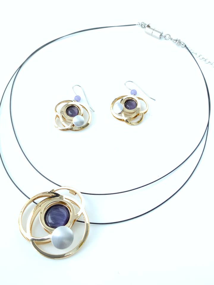 SETS (JY) - 2Split Wire Necks(J) 17"+2'' & Ear(Y) Sets for wholesale by Christophe Poly / Crono Design