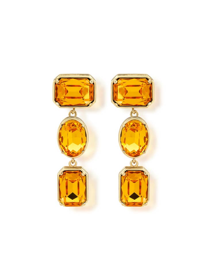 Melodia Trio Boucles d'oreilles Jaunes pour la vente par Ninon