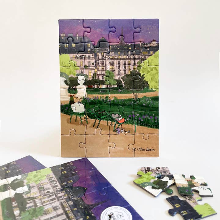 Oh ! Mon Dessin - Wholesale Puzzle - Kids - 24-piece puzzle "Garden in Paris" – Made in France1