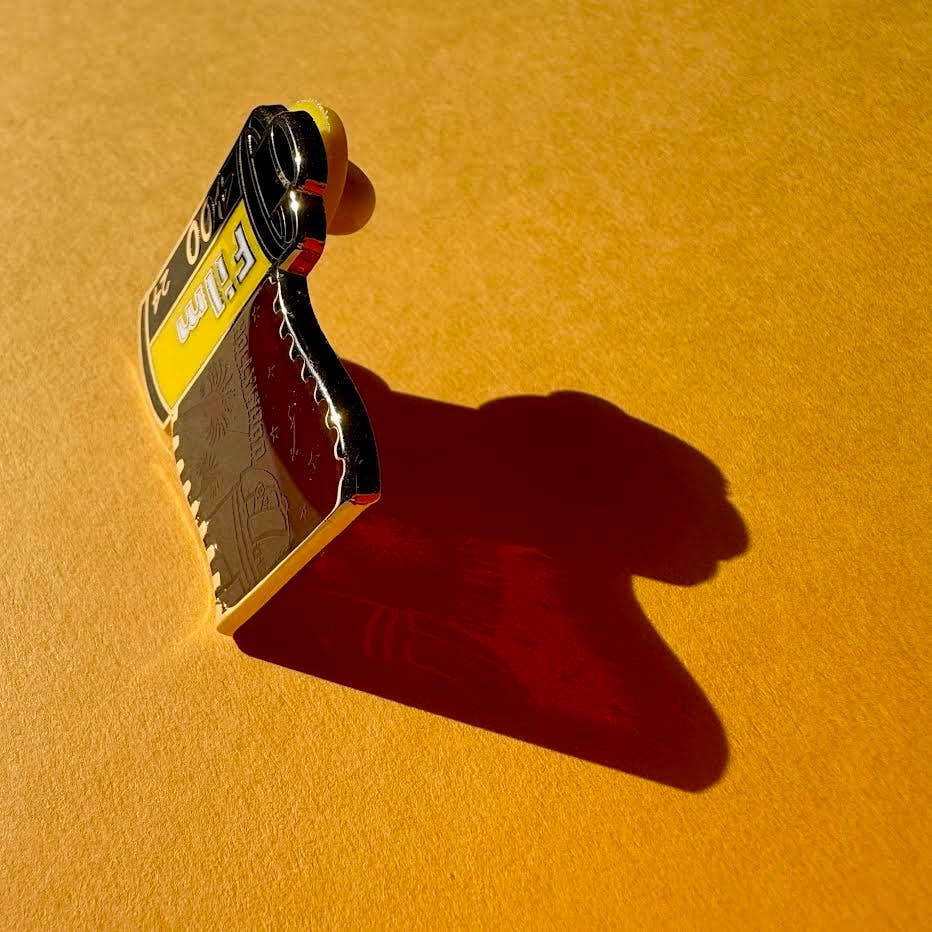 Painting With James - Wholesale Lapel Pin/Button - Los Angeles Film Roll Illuminating Enamel Pin1