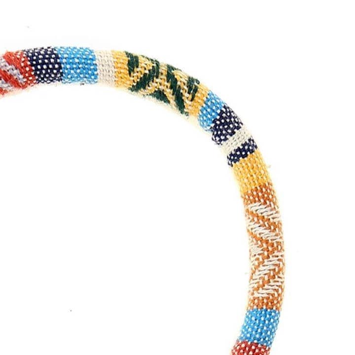 Made By Nami - Wholesale Woven/Braided Bracelet - Boho Surfer Bracelet Classic - Yellow3