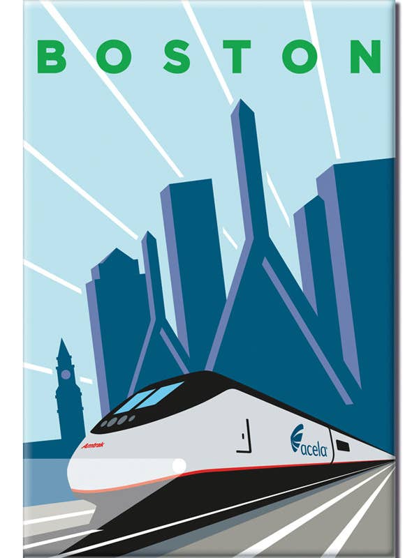 Acela (Boston) Magnet for wholesale by TransitGifts.com