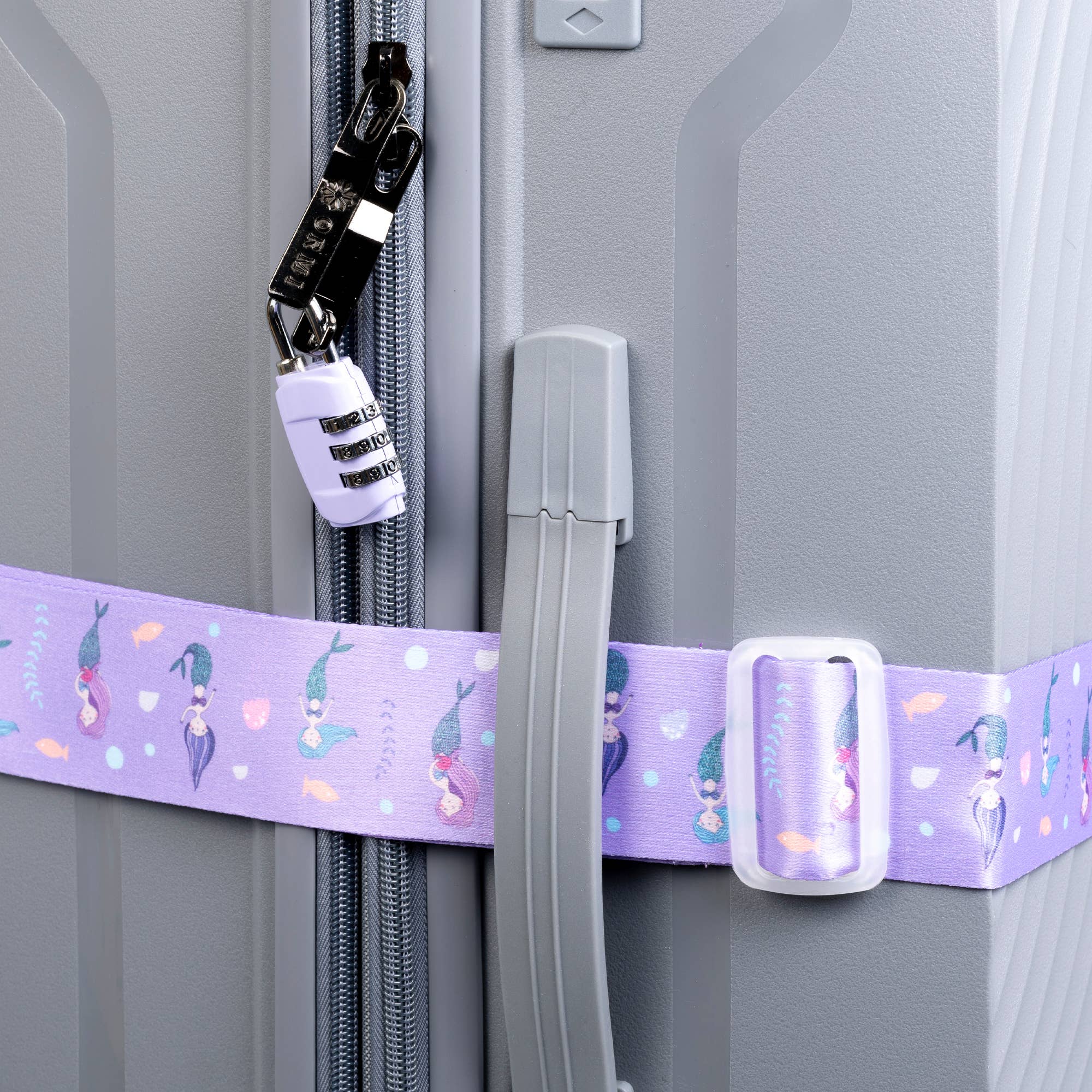 Lilac Luggage security kit Sirens design. for wholesale on Faire3