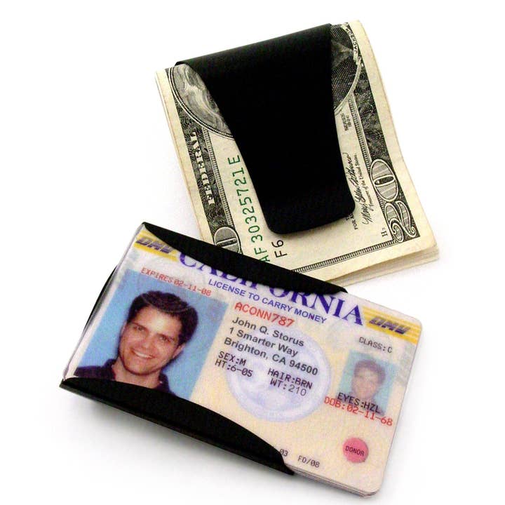 Storus - Vente Portefeuille – unisexe - Smart Money Clip® - Noir mat brossé3