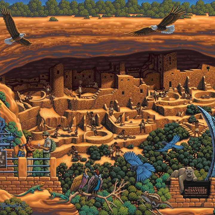 Boardwalk Puzzle Company - Wholesale Puzzle - Adult - Mesa Verde National Park - 500 Piece1