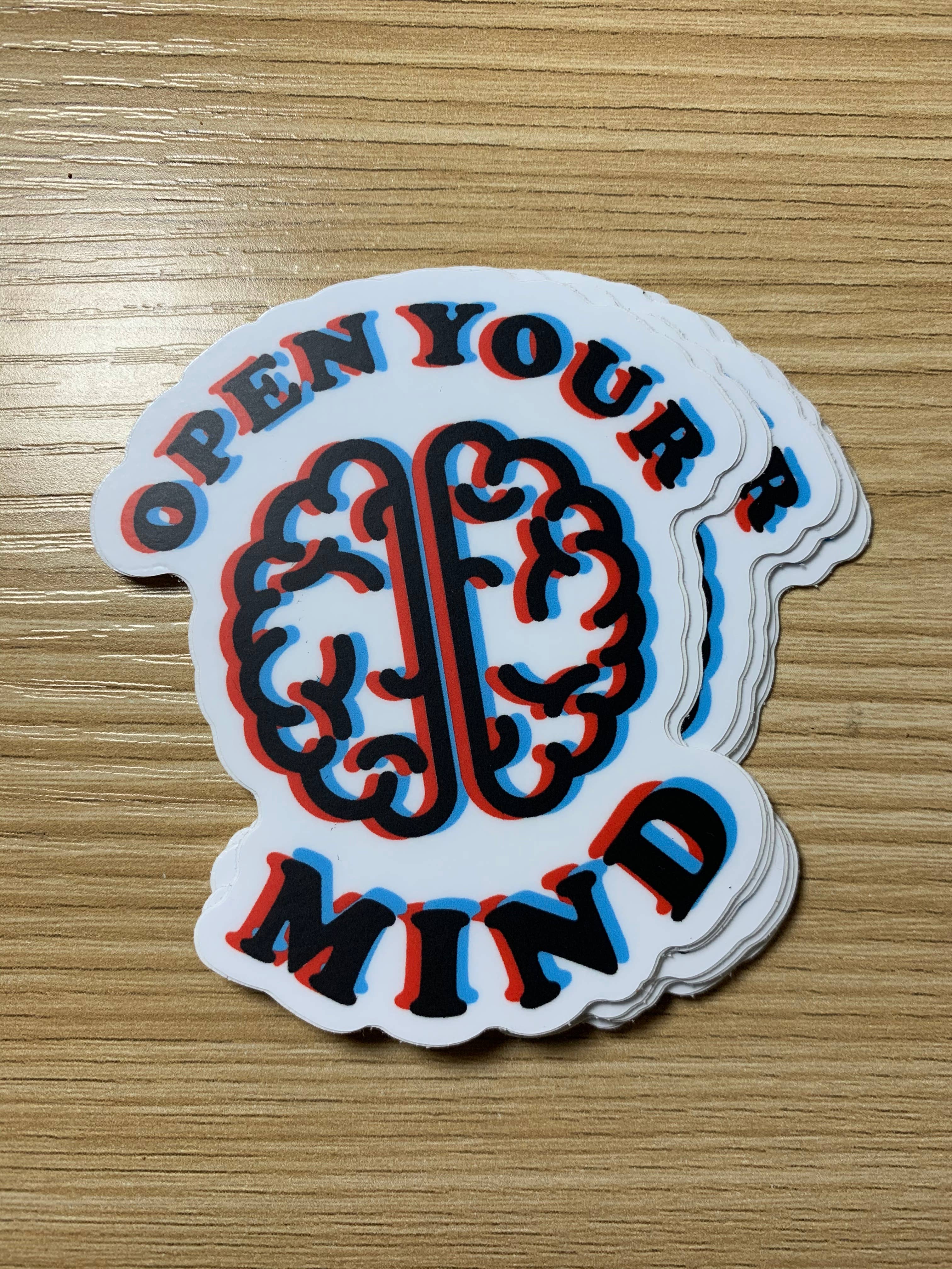 Christina iDesigns - Wholesale Sticker - Open your mind 3d brain sticker2