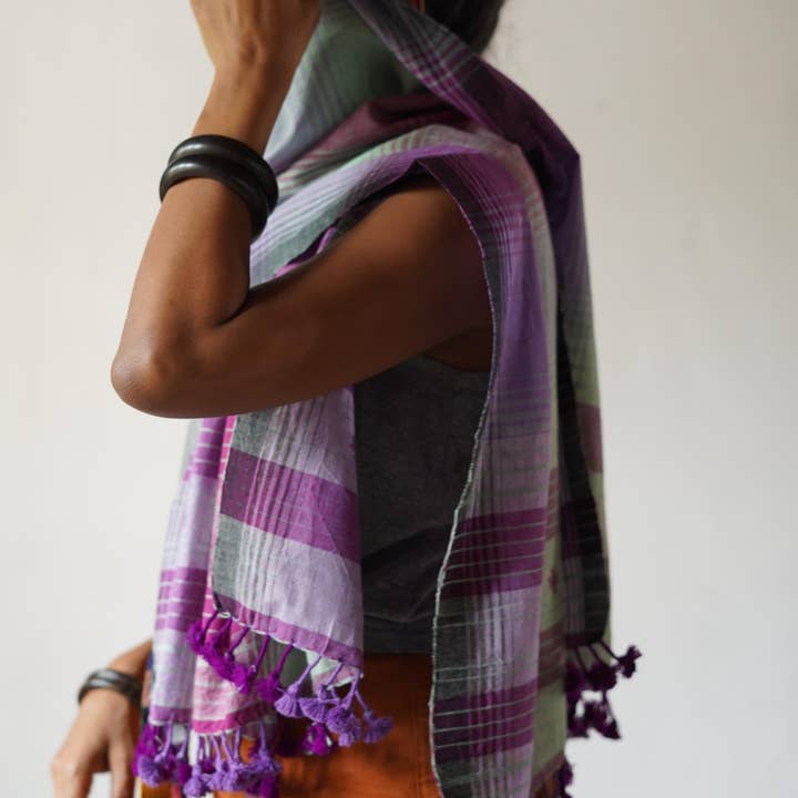 Annahmol - Wholesale Scarf - Unisex - Organic Indigenous Woven Cotton & Natural Dye Scarf19