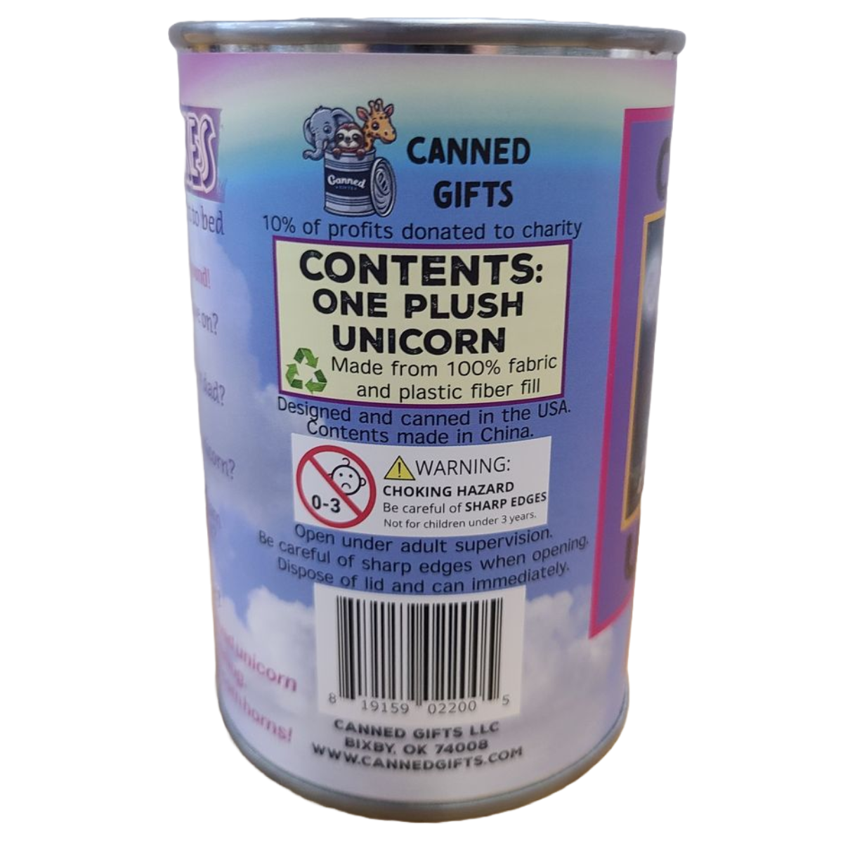Canned Gifts - Wholesale Stuffed/Plush Toy - Kids & Baby - Canned Unicorn | Stuffed Animal Plush w/Fun Jokes|Starlight7