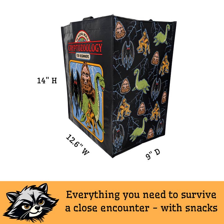 Snark Totes - Wholesale Grocery/Shopping Bag - Cryptozoology for Beginners Grocery Tote4