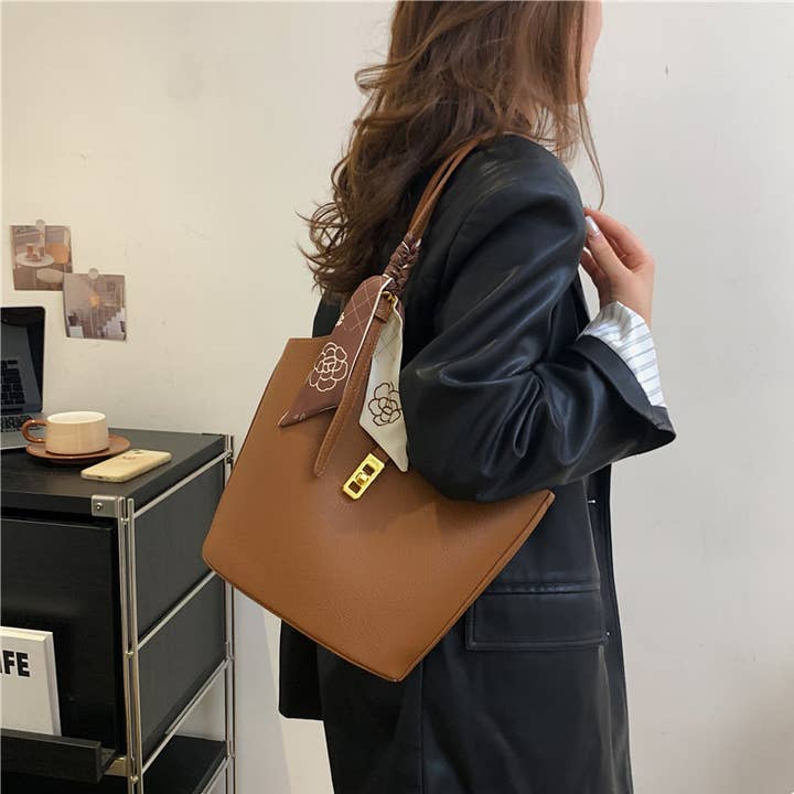 Little Trendy - Wholesale Shoulder Bag - Women's - Retro soft PU leather bucket bag shoulder bag for women4