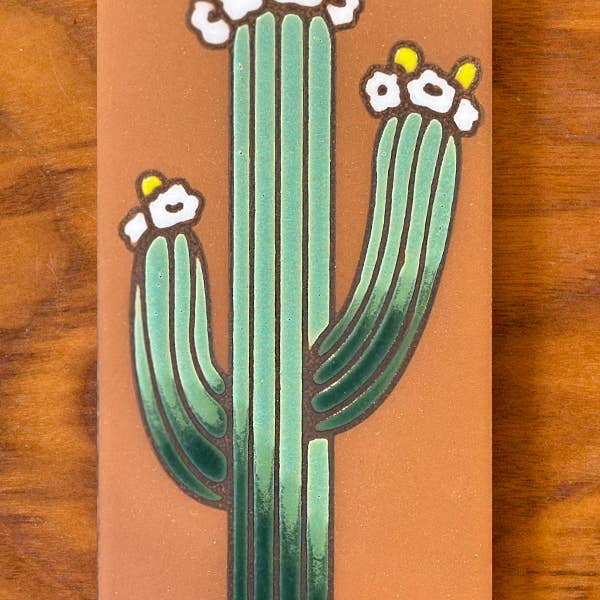 Terra Cotta Saguaro - Small Wall Art or Trivet for wholesale by Carly Quinn Designs